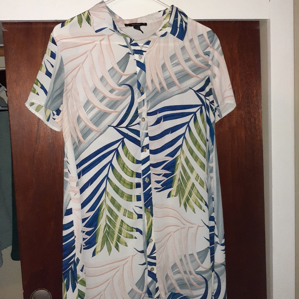 Hawaiian Print Breezy Dress